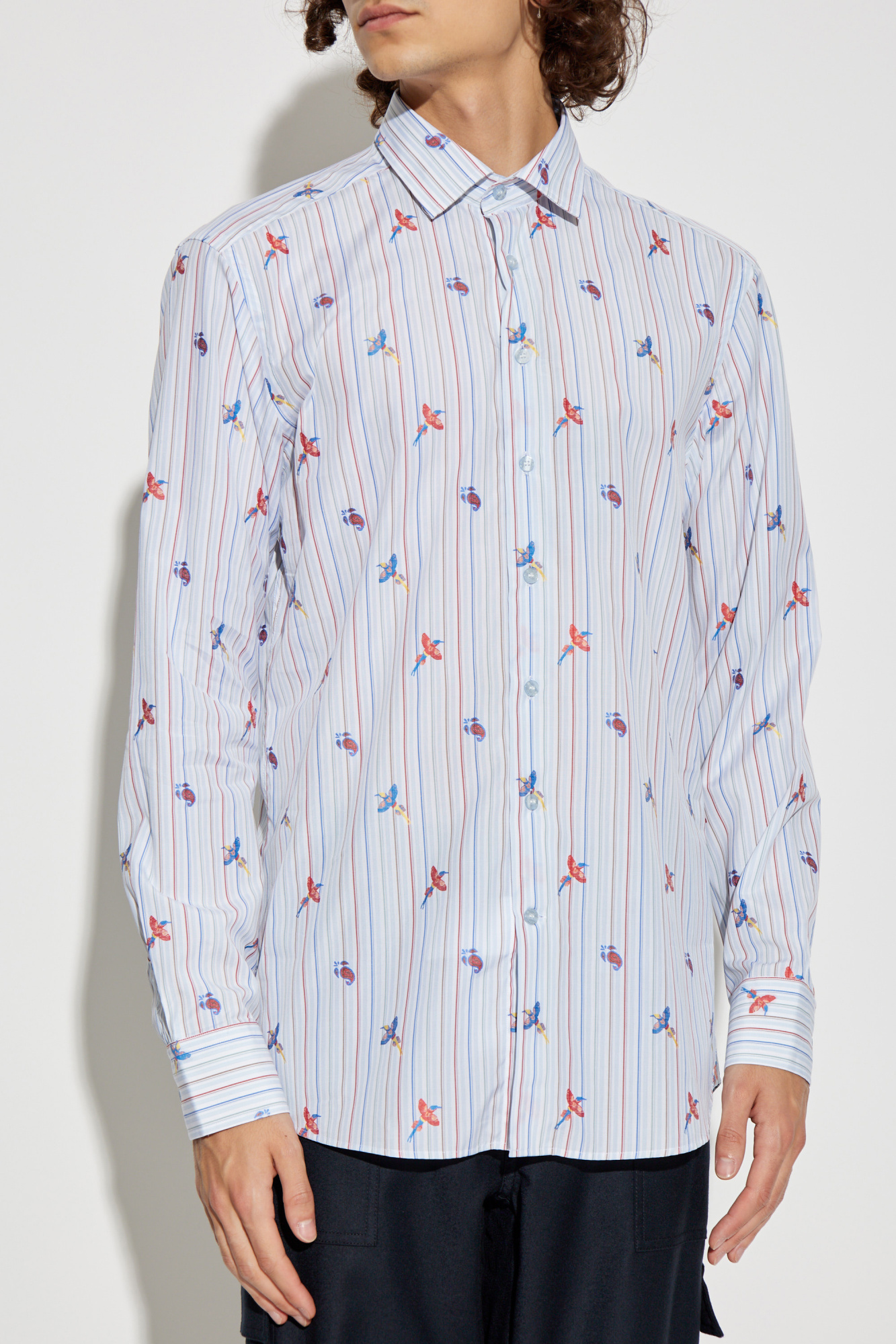 Tシャツ・カットソー ETRO SS25 Striped shirt (WRIA005699TR576 S9880) Etro Striped shirt | Men's Clothing | Vitkac
